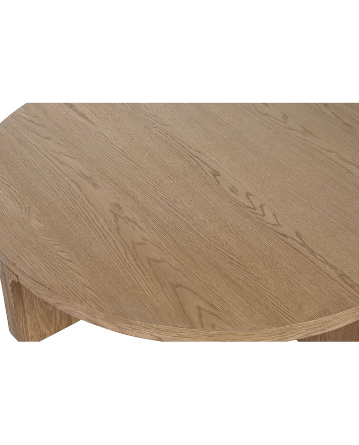 Tavolino da Caffè Home ESPRIT Naturale legno di rovere 121 x 121 x 32 cm