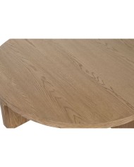Tavolino da Caffè Home ESPRIT Naturale legno di rovere 121 x 121 x 32 cm