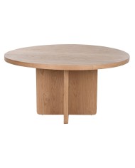 Tavolo da Pranzo Home ESPRIT Naturale legno di rovere 152 x 152 x 78 cm