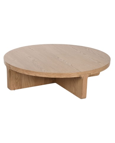 Tavolino da Caffè Home ESPRIT Naturale legno di rovere 121 x 121 x 32 cm