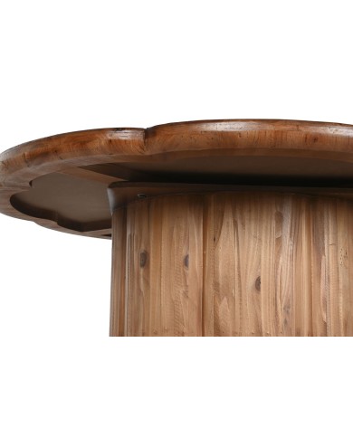 Tavolo da Pranzo Home ESPRIT Naturale Legno 100 x 100 x 77 cm Tavolo da Pranzo Home ESPRIT Naturale Legno 100 x 100 x 77 cm