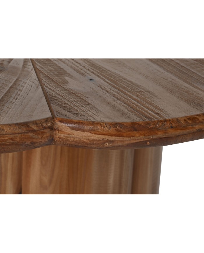 Tavolo da Pranzo Home ESPRIT Naturale Legno 100 x 100 x 77 cm Tavolo da Pranzo Home ESPRIT Naturale Legno 100 x 100 x 77 cm