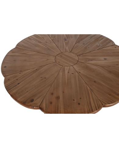 Tavolo da Pranzo Home ESPRIT Naturale Legno 100 x 100 x 77 cm