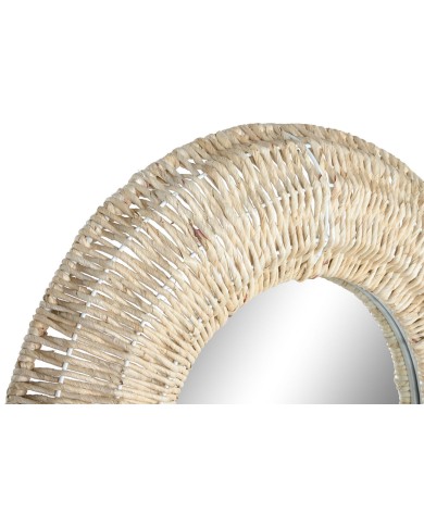 Specchio da parete Home ESPRIT Naturale 68 x 7,5 x 128 cm 69 x 8,5 x 128,5 cm