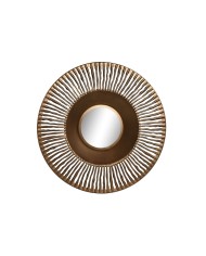 Specchio da parete Home ESPRIT Marrone Coloniale Palle 34 x 4 x 60 cm