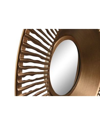 Specchio da parete Home ESPRIT Rame 50 x 6,5 x 50 cm