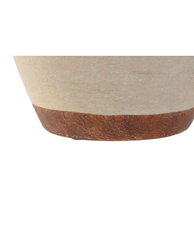 Vaso Home ESPRIT Bianco Metallo Tradizionale 27 x 27 x 37 cm Vaso Home ESPRIT Bianco Metallo Tradizionale 27 x 27 x 37 cm