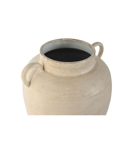 Vaso Home ESPRIT Bianco Metallo Tradizionale 27 x 27 x 37 cm Vaso Home ESPRIT Bianco Metallo Tradizionale 27 x 27 x 37 cm