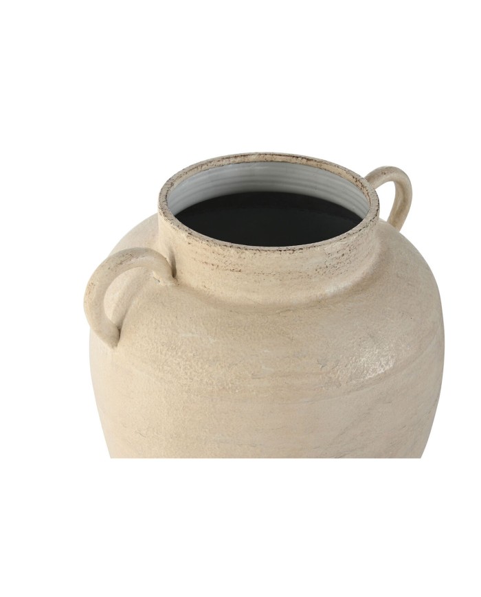 Vaso Home ESPRIT Bianco Metallo Tradizionale 27 x 27 x 37 cm Vaso Home ESPRIT Bianco Metallo Tradizionale 27 x 27 x 37 cm