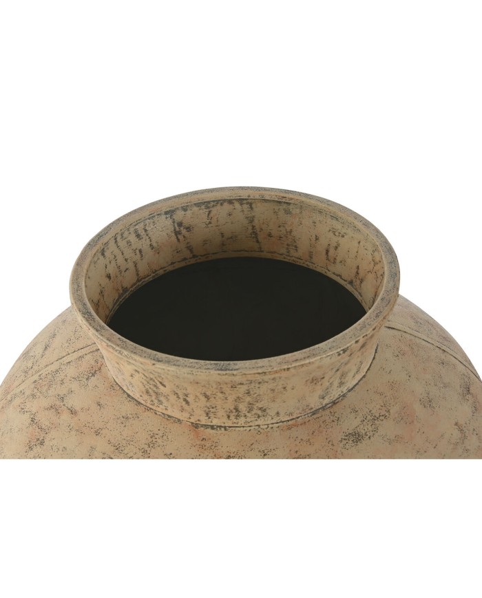 Vaso Home ESPRIT Beige Metallo 33 x 33 x 37 cm Vaso Home ESPRIT Beige Metallo 33 x 33 x 37 cm