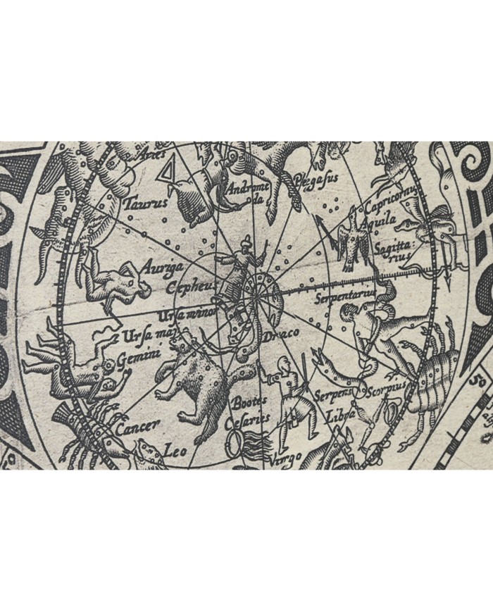 Set di 3 quadri Home ESPRIT Bianco Nero Mappamondo 222 x 8 x 140 cm (3 Pezzi)