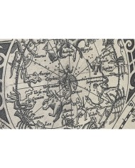 Set di 3 quadri Home ESPRIT Bianco Nero Mappamondo 222 x 8 x 140 cm (3 Pezzi)