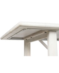 Tavolo da Pranzo Home ESPRIT Bianco Legno di mango 213,4 x 96,5 x 76,2 cm