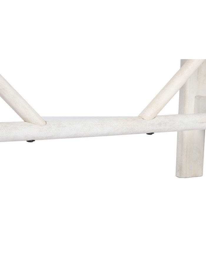 Tavolo da Pranzo Home ESPRIT Bianco Legno di mango 213,4 x 96,5 x 76,2 cm