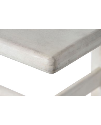 Tavolo da Pranzo Home ESPRIT Bianco Legno di mango 213,4 x 96,5 x 76,2 cm Tavolo da Pranzo Home ESPRIT Bianco Legno di mango 213,4 x 96,5 x 76,2 cm