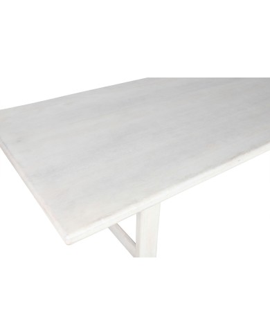 Tavolo da Pranzo Home ESPRIT Bianco Legno di mango 213,4 x 96,5 x 76,2 cm Tavolo da Pranzo Home ESPRIT Bianco Legno di mango 213,4 x 96,5 x 76,2 cm