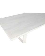 Tavolo da Pranzo Home ESPRIT Bianco Legno di mango 213,4 x 96,5 x 76,2 cm