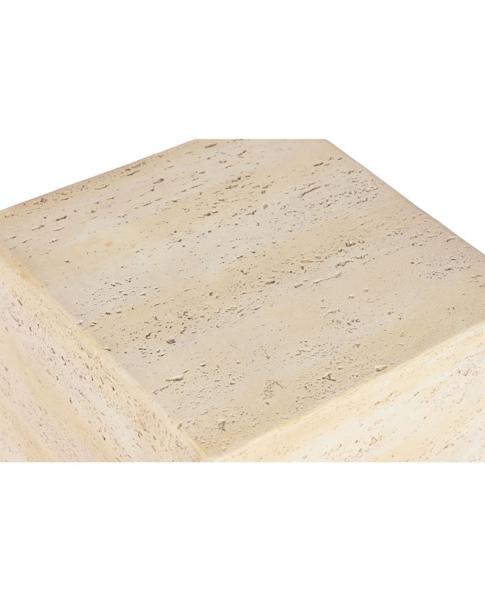 Tavolino Aggiuntivo Home ESPRIT Beige Magnesio 40 x 40 x 40 cm