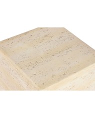 Tavolino Aggiuntivo Home ESPRIT Beige Magnesio 40 x 40 x 40 cm