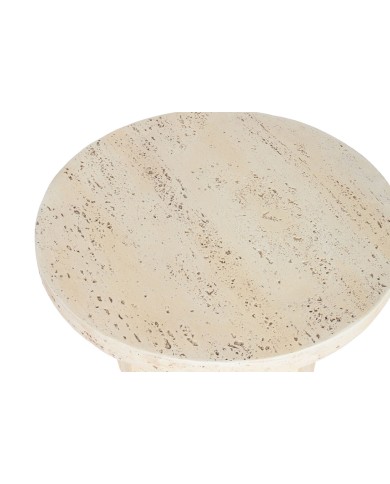 Tavolino Aggiuntivo Home ESPRIT Beige Magnesio 60 x 60 x 41,9 cm