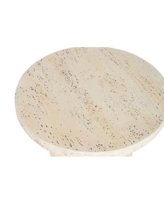 Tavolino Aggiuntivo Home ESPRIT Beige Magnesio 60 x 60 x 41,9 cm
