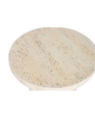 Tavolino Aggiuntivo Home ESPRIT Beige Magnesio 60 x 60 x 41,9 cm
