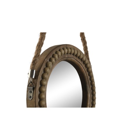 Specchio da parete Home ESPRIT Marrone Coloniale Palle 28 x 4 x 61 cm