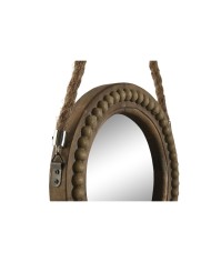 Specchio da parete Home ESPRIT Marrone Coloniale Palle 28 x 4 x 61 cm