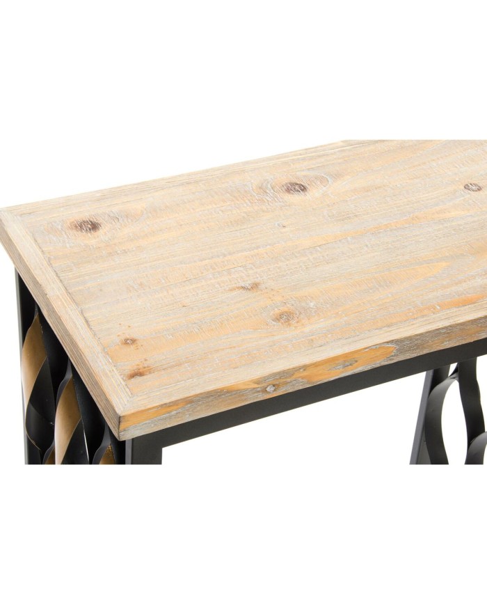 Set di 2 tavoli Home ESPRIT Legno Metallo 64 x 34 x 65 cm