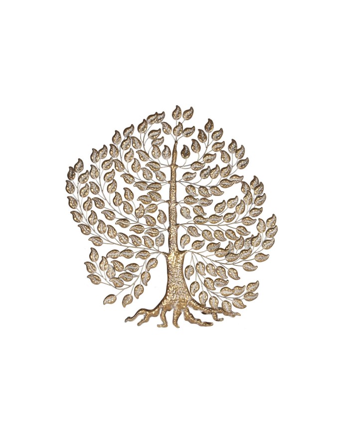 Decorazione da Parete Home ESPRIT Dorato Albero Cottage 120 x 1,5 x 121 cm