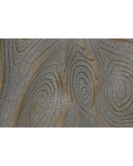 Decorazione da Parete Home ESPRIT Dorato Moderno 67,5 x 2,5 x 97 cm (2 Unità)