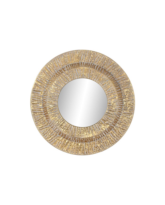 Specchio da parete Home ESPRIT Dorato Metallo Cristallo Moderno 78 x 4,5 x 78 cm