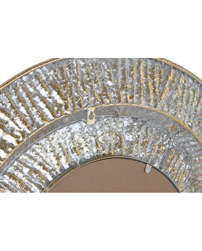 Specchio da parete Home ESPRIT Dorato Metallo Cristallo Moderno 78 x 4,5 x 78 cm