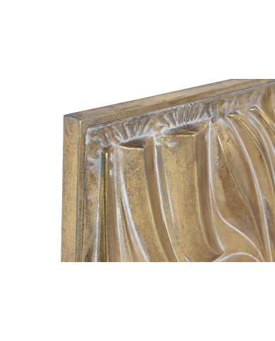 Decorazione da Parete Home ESPRIT Dorato 94,5 x 4,5 x 94,5 cm (2 Unità)