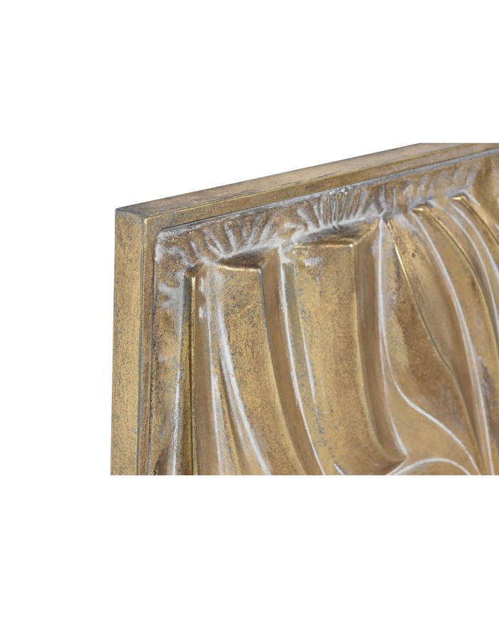 Decorazione da Parete Home ESPRIT Dorato 94,5 x 4,5 x 94,5 cm (2 Unità)
