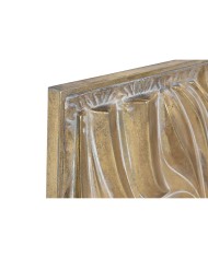Decorazione da Parete Home ESPRIT Dorato 94,5 x 4,5 x 94,5 cm (2 Unità)