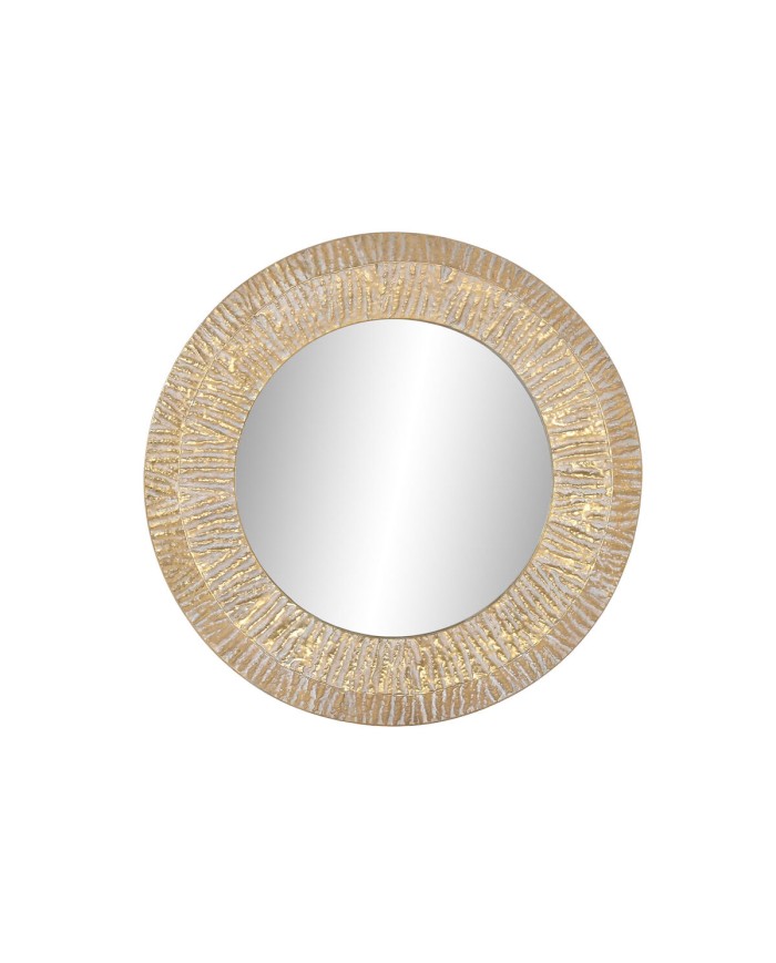 Specchio da parete Home ESPRIT Dorato Moderno Decapaggio 78 x 4 x 78 cm