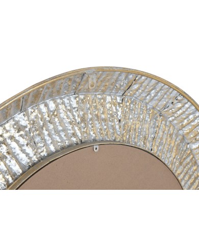 Specchio da parete Home ESPRIT Dorato Moderno Decapaggio 78 x 4 x 78 cm