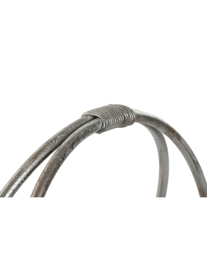 Portacandele Home ESPRIT Argentato Metallo 38 x 16 x 38,5 cm 38 x 16 x 39 cm (2 Unità)