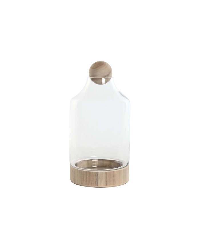 Vaso Home ESPRIT Trasparente Naturale Legno Cristallo 21 x 21 x 42 cm Vaso Home ESPRIT Trasparente Naturale Legno Cristallo 21 x 21 x 42 cm