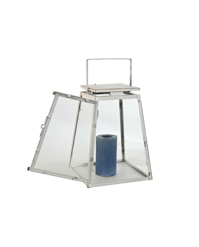 Lampioni Home ESPRIT Bianco Dorato Metallo Cristallo Moderno 26 x 26 x 38,5 cm (2 Pezzi) Lampioni Home ESPRIT Bianco Dorato Metallo Cristallo Moderno 26 x 26 x 38,5 cm (2 Pezzi)