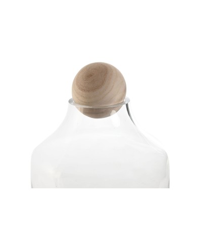Vaso Home ESPRIT Trasparente Naturale Legno Cristallo 21 x 21 x 42 cm Vaso Home ESPRIT Trasparente Naturale Legno Cristallo 21 x 21 x 42 cm