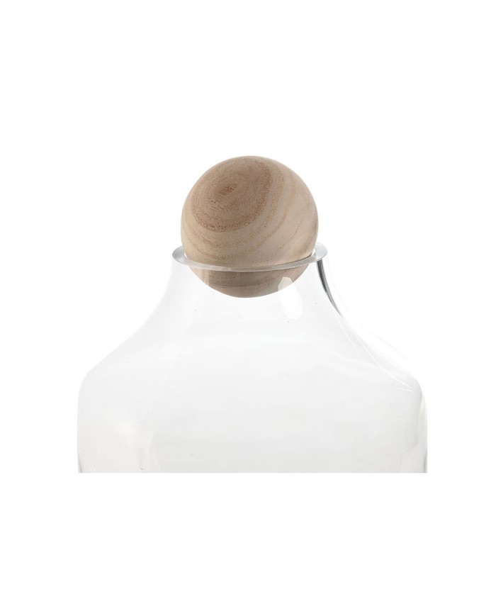 Vaso Home ESPRIT Trasparente Naturale Legno Cristallo 21 x 21 x 42 cm Vaso Home ESPRIT Trasparente Naturale Legno Cristallo 21 x 21 x 42 cm