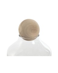 Vaso Home ESPRIT Trasparente Naturale Legno Cristallo 18 x 18 x 24 cm Vaso Home ESPRIT Trasparente Naturale Legno Cristallo 18 x 18 x 24 cm