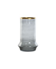 Portacandele Home ESPRIT Azzurro Dorato Cristallo 21 x 21 x 35 cm Portacandele Home ESPRIT Azzurro Dorato Cristallo 21 x 21 x 35 cm