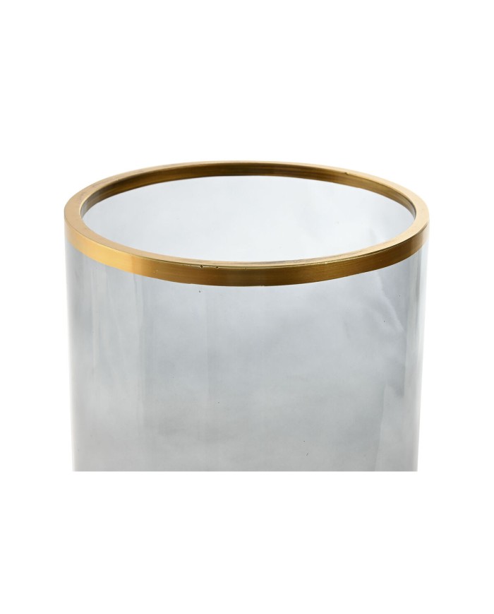 Portacandele Home ESPRIT Azzurro Dorato Cristallo 21 x 21 x 35 cm Portacandele Home ESPRIT Azzurro Dorato Cristallo 21 x 21 x 35 cm