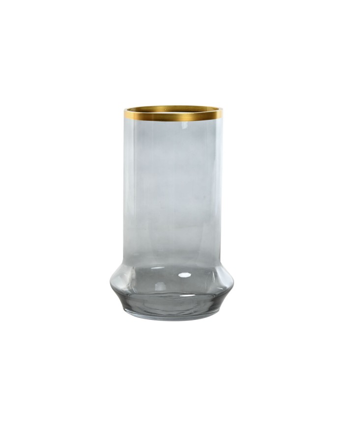 Portacandele Home ESPRIT Azzurro Dorato Cristallo 17 x 17 x 28 cm Portacandele Home ESPRIT Azzurro Dorato Cristallo 17 x 17 x 28 cm