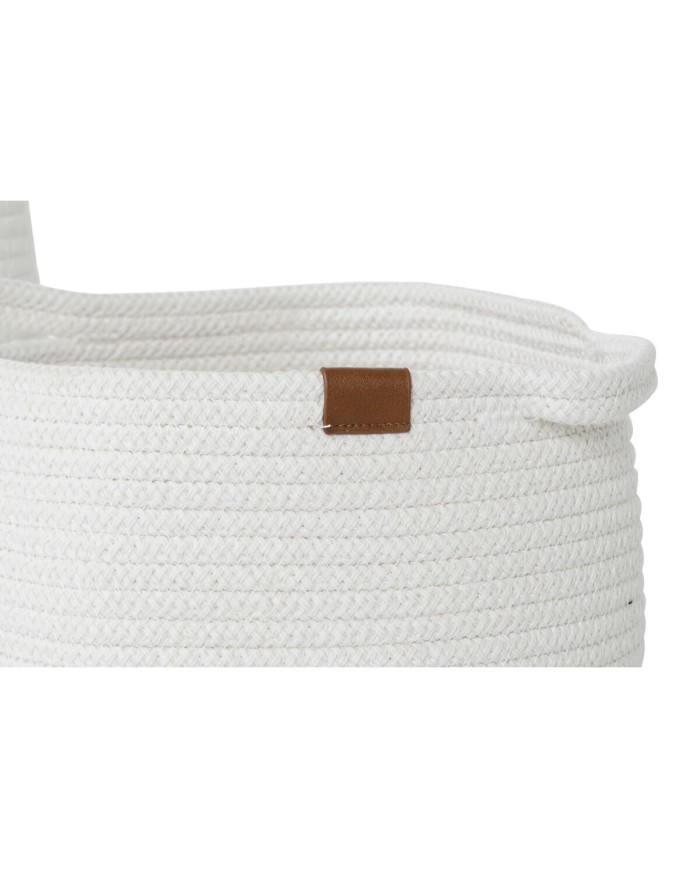 Set di Cestini Home ESPRIT Bianco Moderno 34 x 34 x 34 cm (3 Pezzi)