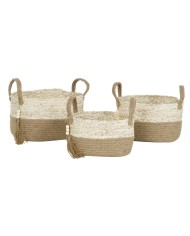 Set di Cestini Home ESPRIT Naturale Marrone Chiaro Juta Moderno 41 x 30 x 33 cm (3 Pezzi) Set di Cestini Home ESPRIT Naturale Marrone Chiaro Juta Moderno 41 x 30 x 33 cm (3 Pezzi)