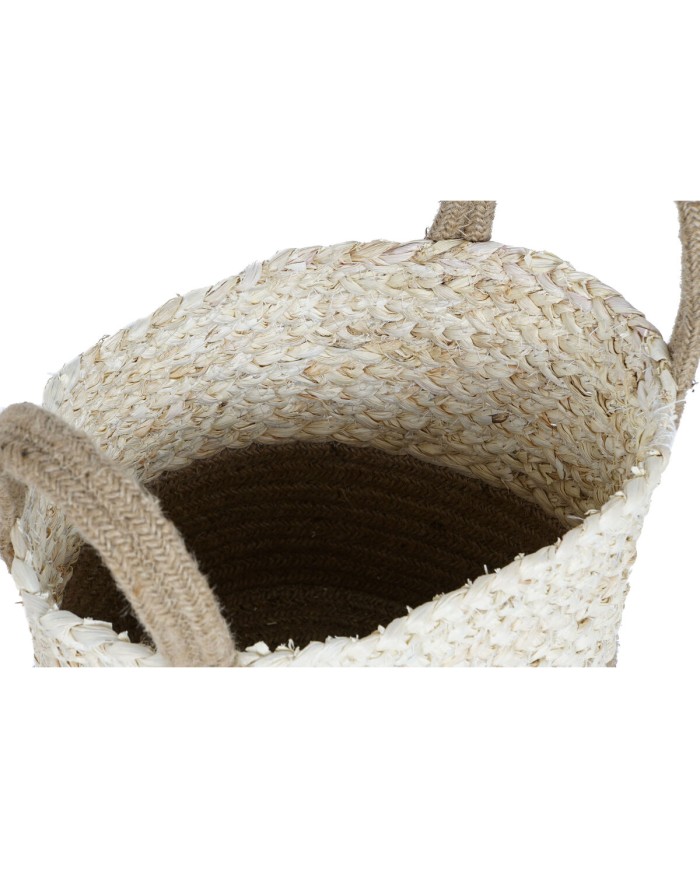 Set di Cestini Home ESPRIT Naturale Marrone Chiaro Juta Moderno 40 x 40 x 41 cm Set di Cestini Home ESPRIT Naturale Marrone Chiaro Juta Moderno 40 x 40 x 41 cm